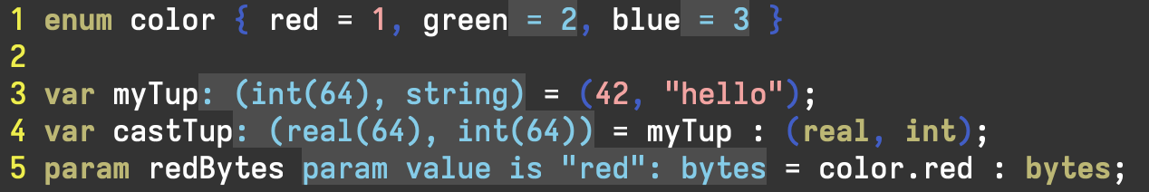 Dyno displaying inferred type information for generated casts